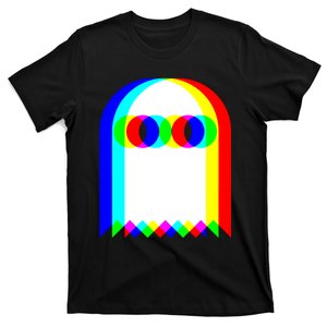 Ghost Trippy Vaporwave Halloween Techno Rave EDM Music Party T-Shirt