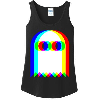 Ghost Trippy Vaporwave Halloween Techno Rave EDM Music Party Ladies Essential Tank