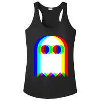 Ghost Trippy Vaporwave Halloween Techno Rave EDM Music Party Ladies PosiCharge Competitor Racerback Tank