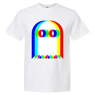 Ghost Trippy Vaporwave Halloween Techno Rave EDM Music Party Garment-Dyed Heavyweight T-Shirt