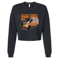 Good Times Vans Cropped Pullover Crew