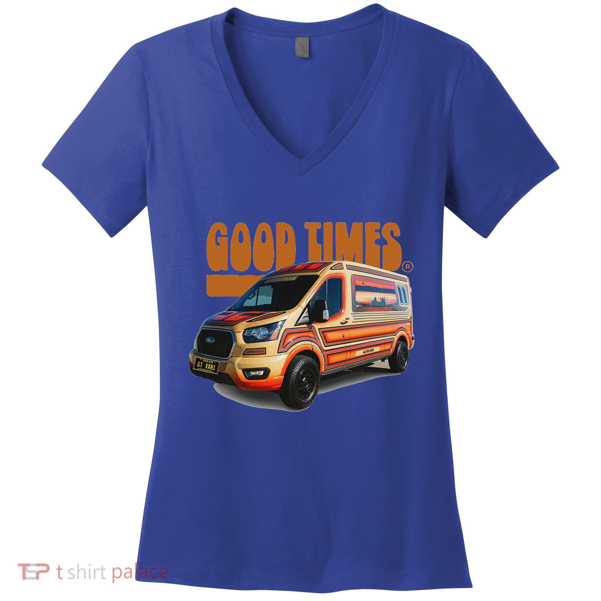 Good Times Vans Women's V-Neck T-Shirt
