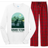 Grand Tetons Vintage Elks Grand Teton National Park Long Sleeve Pajama Set