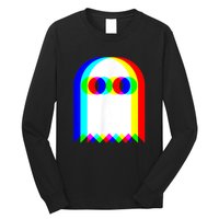 Ghost Trippy Vaporwave Halloween Techno Rave Edm Music Party Long Sleeve Shirt