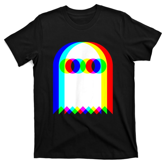 Ghost Trippy Vaporwave Halloween Techno Rave Edm Music Party T-Shirt