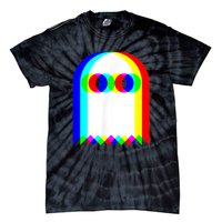 Ghost Trippy Vaporwave Halloween Techno Rave Edm Music Party Tie-Dye T-Shirt