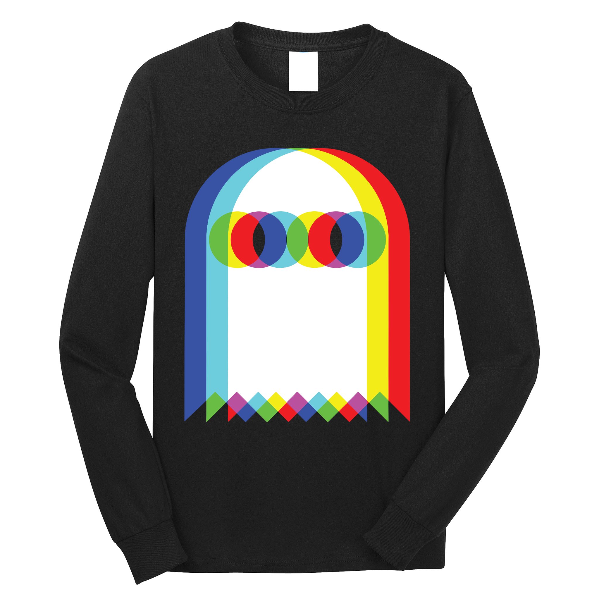 Ghost Trippy Vaporwave Halloween Techno Rave Edm Music Party Tank Top Long Sleeve Shirt