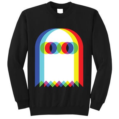 Ghost Trippy Vaporwave Halloween Techno Rave Edm Music Party Tank Top Sweatshirt