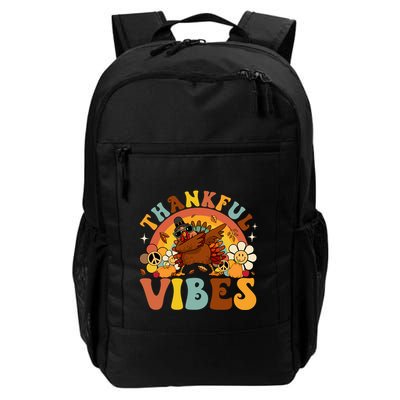 Groovy Thankful Vibes Dabbing Turkey Autumn Thanksgiving Gift Backpack