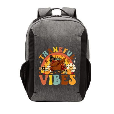 Groovy Thankful Vibes Dabbing Turkey Autumn Thanksgiving Gift Vector Backpack
