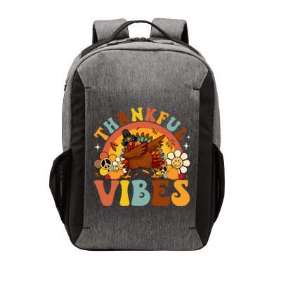 Groovy Thankful Vibes Dabbing Turkey Autumn Thanksgiving Gift Vector Backpack