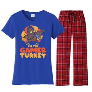 Gamer Turkey Video Games Gaming Thanksgiving Gift Women's Flannel Pajama Set