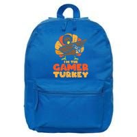 Gamer Turkey Video Games Gaming Thanksgiving Gift 16 in Basic Backpack