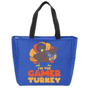 Gamer Turkey Video Games Gaming Thanksgiving Gift Zip Tote Bag