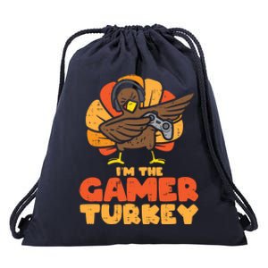 Gamer Turkey Video Games Gaming Thanksgiving Gift Drawstring Bag