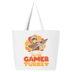 Gamer Turkey Video Games Gaming Thanksgiving Gift 25L Jumbo Tote