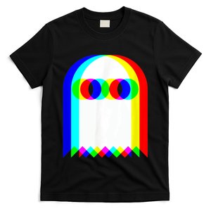 Ghost Trippy Vaporwave Halloween Techno Rave EDM Music Party T-Shirt