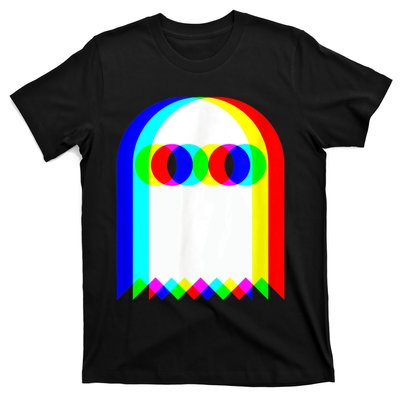 Ghost Trippy Vaporwave Halloween Techno Rave EDM Music Party T-Shirt