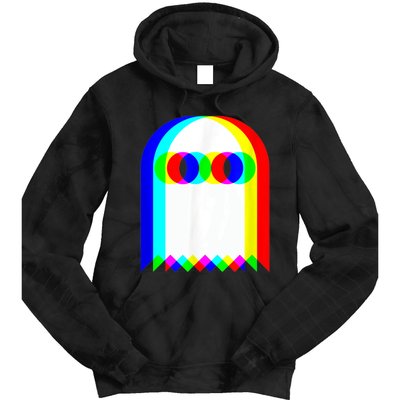 Ghost Trippy Vaporwave Halloween Techno Rave EDM Music Party Tie Dye Hoodie