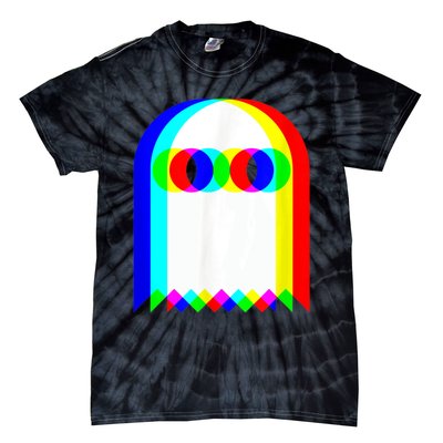 Ghost Trippy Vaporwave Halloween Techno Rave EDM Music Party Tie-Dye T-Shirt