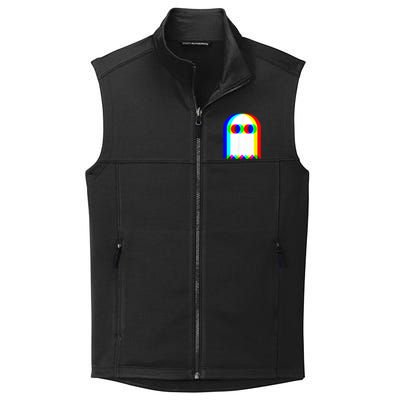 Ghost Trippy Vaporwave Halloween Techno Rave EDM Music Party Collective Smooth Fleece Vest