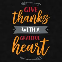 Give Thanks With A Grateful Heart Ladies PosiCharge Tri-Blend Wicking Tank