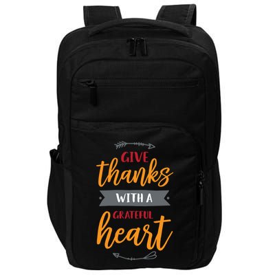 Give Thanks With A Grateful Heart Impact Tech Backpack