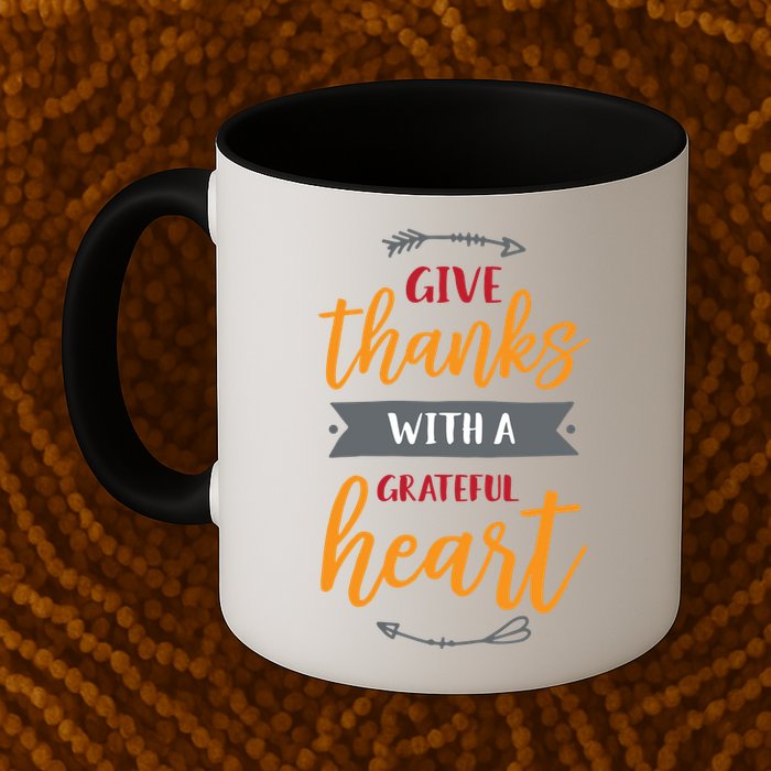 Give Thanks With A Grateful Heart Mug