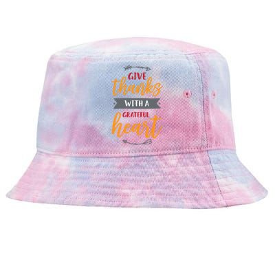 Give Thanks With A Grateful Heart Tie-Dyed Bucket Hat