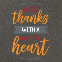 Give Thanks With A Grateful Heart Cotton Canvas Backpack