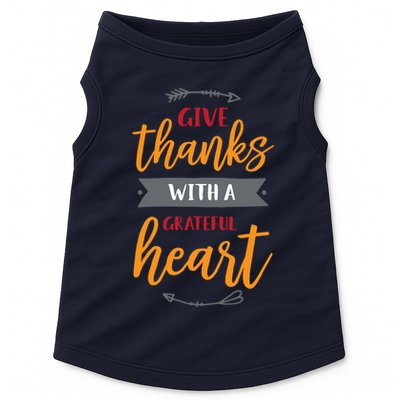 Give Thanks With A Grateful Heart Doggie Tank