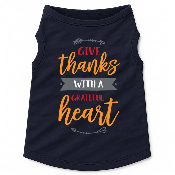 Give Thanks With A Grateful Heart Doggie Tank