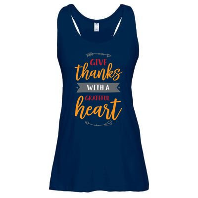 Give Thanks With A Grateful Heart Ladies Essential Flowy Tank