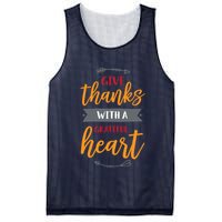 Give Thanks With A Grateful Heart Mesh Reversible Basketball Jersey Tank
