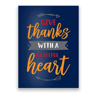 Give Thanks With A Grateful Heart Poster