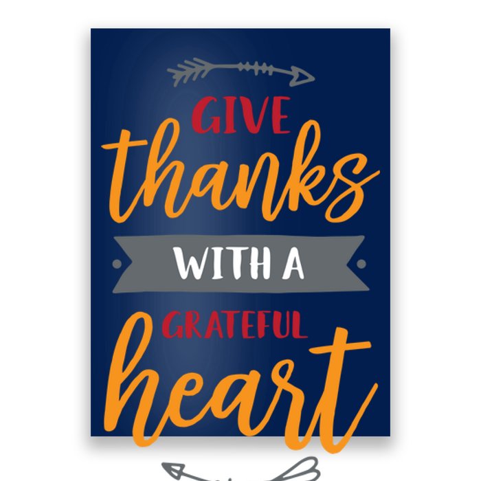 Give Thanks With A Grateful Heart Poster