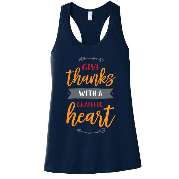 Give Thanks With A Grateful Heart Womens Tank Top