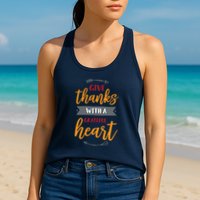 Give Thanks With A Grateful Heart Womens Tank Top