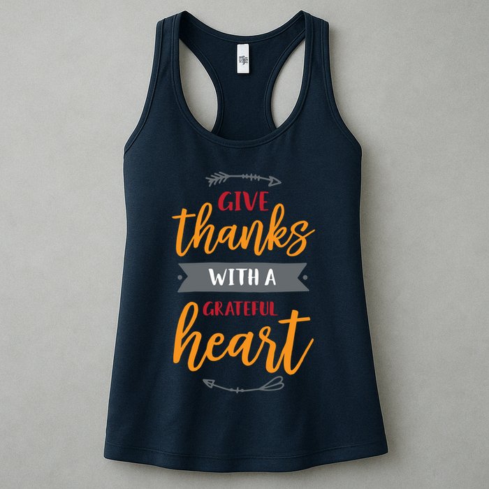 Give Thanks With A Grateful Heart Womens Tank Top
