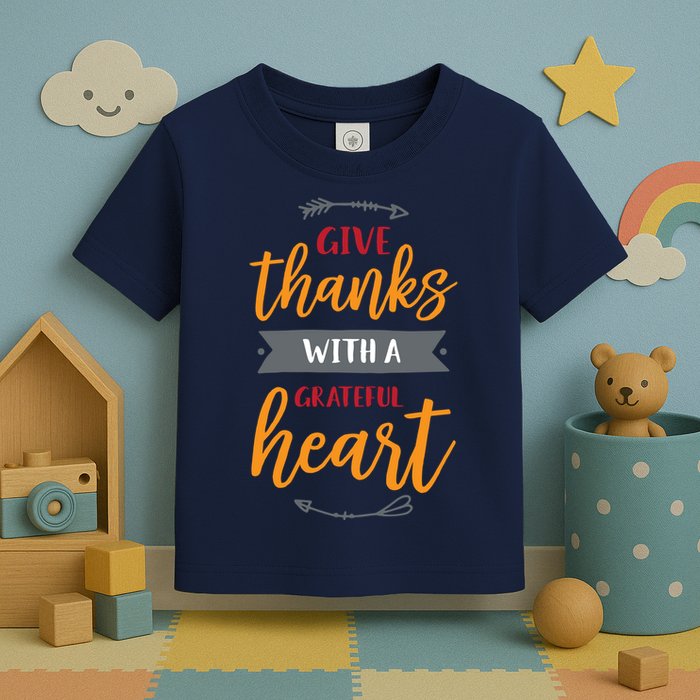 Give Thanks With A Grateful Heart Toddler T-Shirt