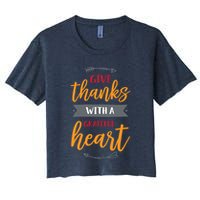 Give Thanks With A Grateful Heart Crop Top