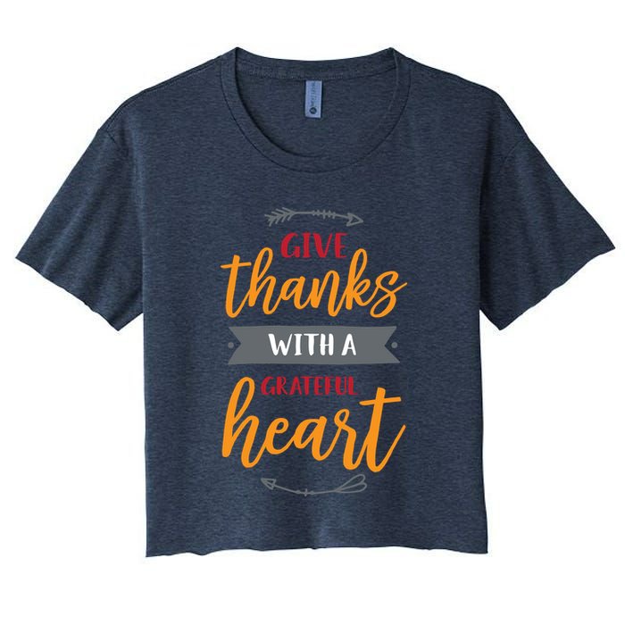 Give Thanks With A Grateful Heart Crop Top
