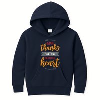 Give Thanks With A Grateful Heart Kids Hoodie