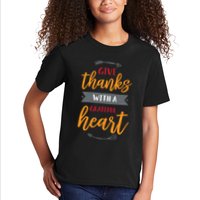 Give Thanks With A Grateful Heart Kids T-Shirt