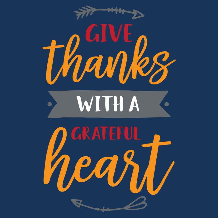 Give Thanks With A Grateful Heart Kids T-Shirt