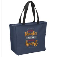 Give Thanks With A Grateful Heart Zip Tote Bag