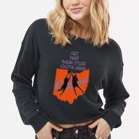 Get That Weak Stuff Outta Here Cropped Pullover Crew