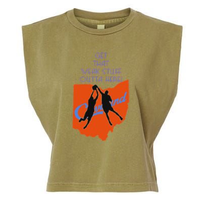 Get That Weak Stuff Outta Here Garment-Dyed Women's Muscle Tee