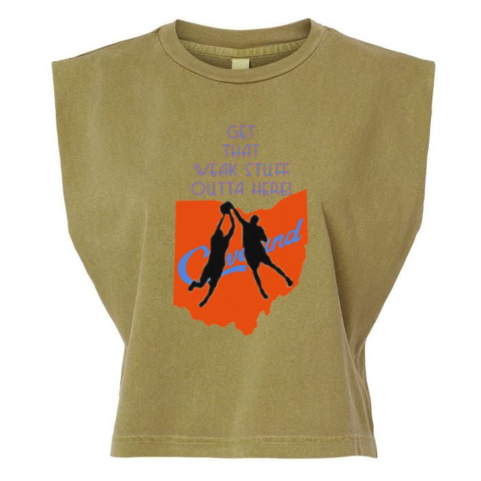 Get That Weak Stuff Outta Here Garment-Dyed Women's Muscle Tee