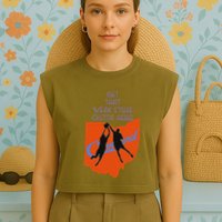 Get That Weak Stuff Outta Here Garment-Dyed Women's Muscle Tee